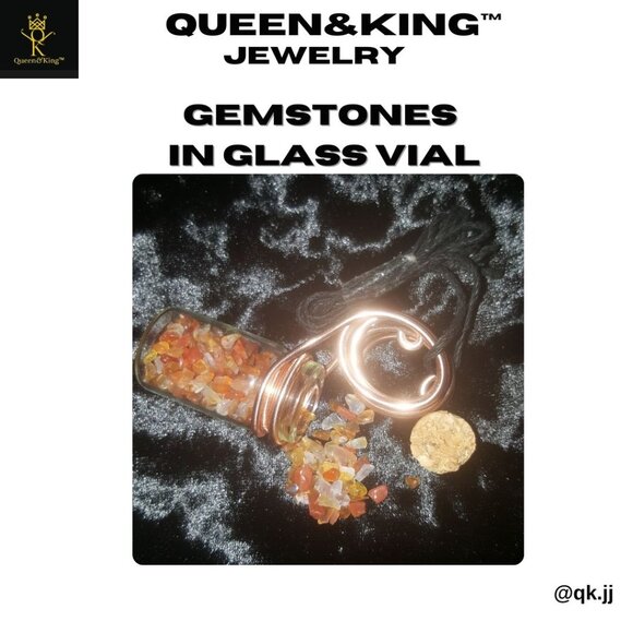 Wired Vial Necklace (Black or Tan Hemp Cord) - Picture 3 of 6